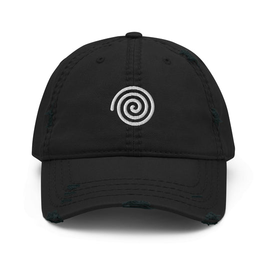 Spiral Distressed Dad Hat - unspiral